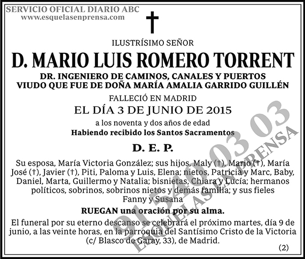 Mario Luis Romero Torrent